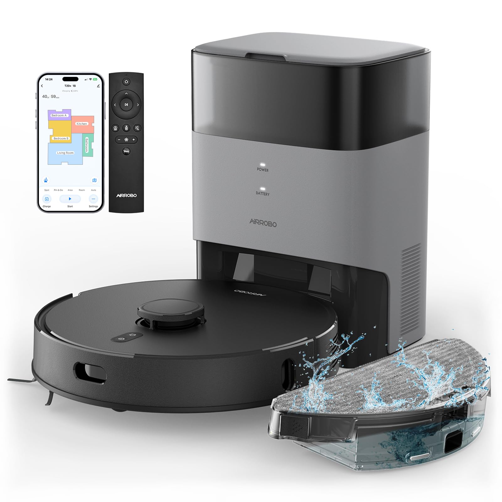 A modern robot vacuum's base station handles empty — A modern robot vacuum's base station handles emptying, mop washing, refilling and drying - service it once a fortnight rather than every cle