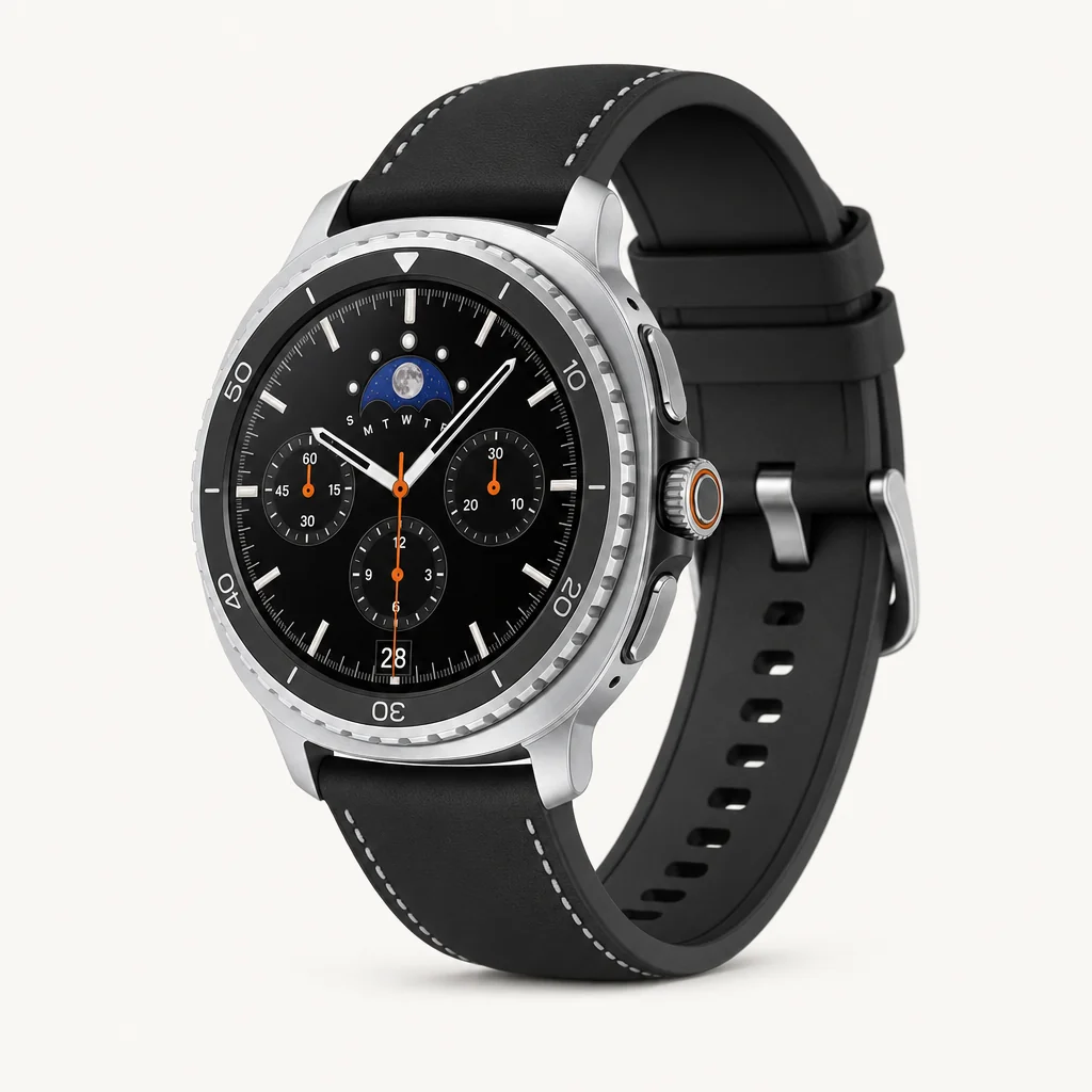 Samsung Galaxy Watch 8 Classic smartwatch with rotating bezel